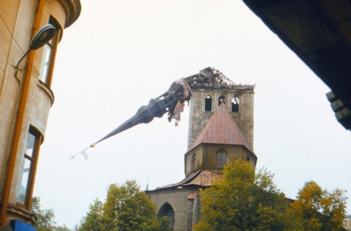Niguliste kirik pärast tulekahju 14. septembril 1982